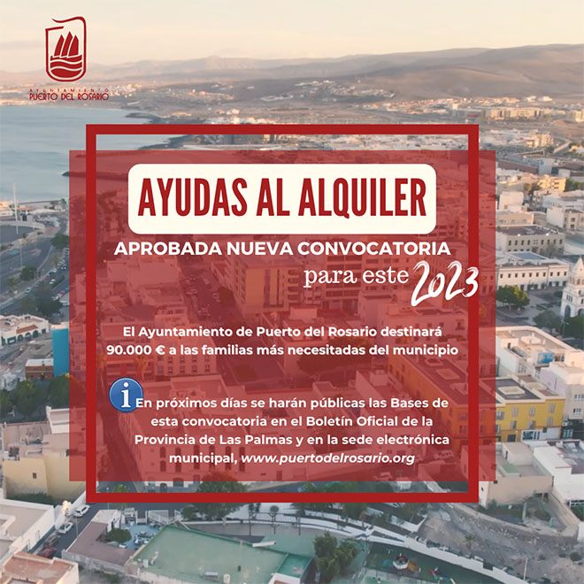 Puerto del Rosario aprueba una nueva convocatoria de ayudas para el ...