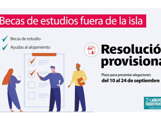 Plazo de alegaciones a la convocatoria de becas de estudio del Cabildo ...